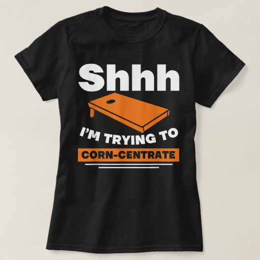 T-shirt J'Essaie De Centrer Le Corn (Design devant)