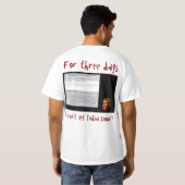 T-shirt J'essaie Mark Shirt par RoseWrites (Dos entier)