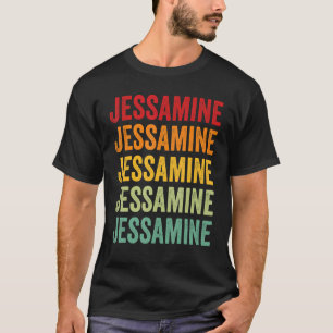 T-shirt Jessamine Comté Kentucky Rainbow Design de texte