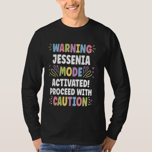T-shirt JESSENIA Nom personnalisé Funny Cute Custom JESSE (Devant)