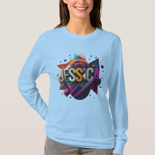 T-shirt "Jessica : Une déclaration colorée" (Devant)