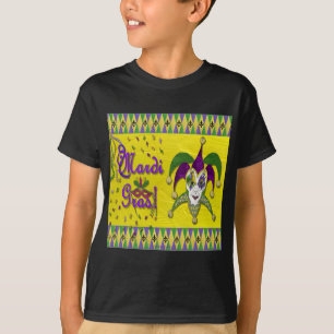 T-shirt Jester Mask Mardi Gras Arlequin