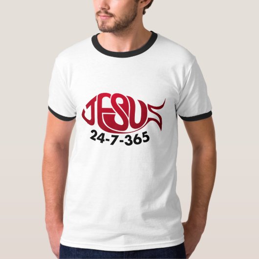 T-shirt Jesus24-7-365 (Devant)