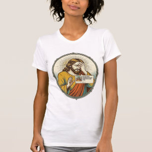T-shirt Jésus a ajouté à l'histoire au lieu d'un message d