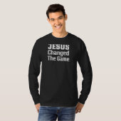 T-shirt Jésus A Changé Le Jeu Graphique Chrétien (Devant entier)