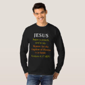 T-shirt JÉSUS a commencé à prêcher la Bible Verse Automne (Devant entier)