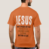 T-shirt "JÉSUS A Commencé À Prêcher." Mt 4:17 - 31 octobre (Dos)
