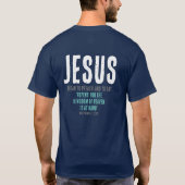 T-shirt "JÉSUS A Commencé À Prêcher." Mt 4:17 - Noël (Dos)