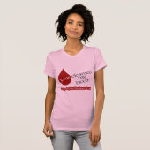 T-shirt Jésus a nettoyé mon sang. La dialyse le rafraîchit (Devant entier)