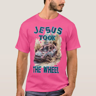 T-shirt Jésus A Pris La Roue