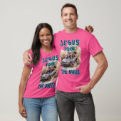 T-shirt Jésus A Pris La Roue (Unisexe)