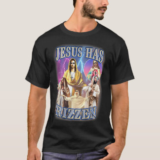 T-shirt Jésus A Rizzen - Il Est Rizzen Jésus Rizz