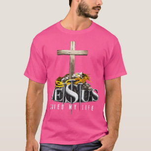 T-shirt Jésus a sauvé ma vie Dieu chrétien foi religieuse