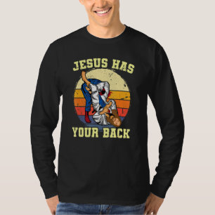 T-shirt Jésus A Ton Dos Bjj Brésilien Jiu Jitsu