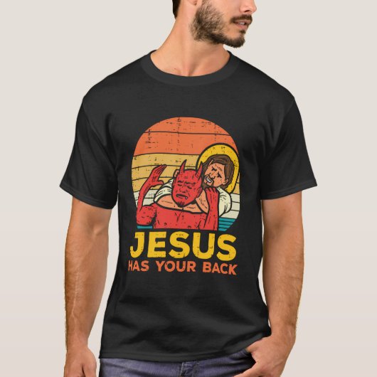 T-shirt Jésus A Ton Dos Jiu Jitsu Christian (Devant)