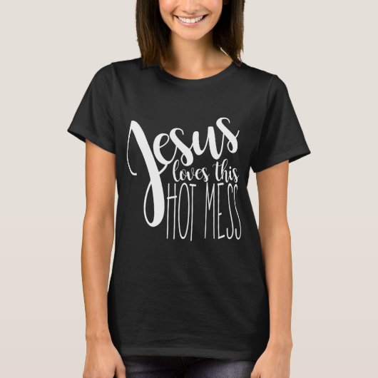 T-shirt Jésus aime ce bordel (Devant)