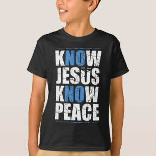 T-shirt Jésus Aime La Bible Connaît Jésus Connaît La Paix