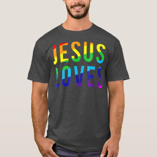 T-shirt Jésus aime le Gay pride