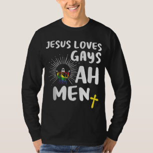 T-shirt Jésus Aime Les Gays, Gay pride, LGBT Jésus Ah Homm