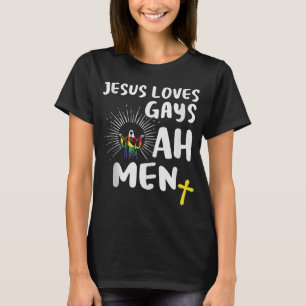 T-shirt Jésus Aime Les Gays, Gay pride, LGBT Jésus Ah Homm