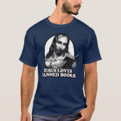 T-shirt Jésus aime les livres interdits (Devant)