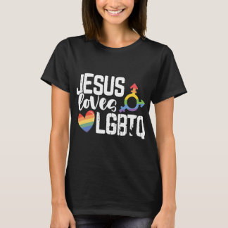 T-shirt Jésus Aime Lgbtq Gay Fier