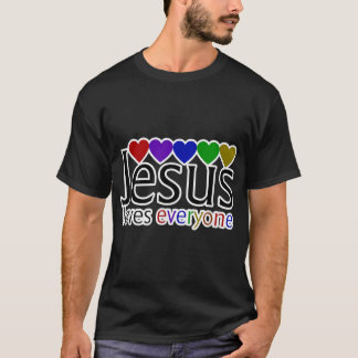 T-shirt Jésus aime tout le monde chemise Jésus vous aime
