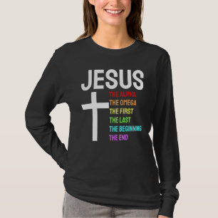 T-shirt Jésus Alpha Omega First Last Start End Christi