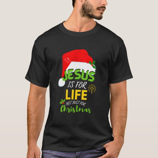 T-shirt JÉSUS AMUSANT EST POUR LA VIE, pas seulement pour  (Devant)