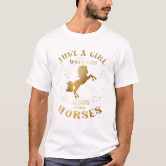 T-shirt Jesus And Horses Horse