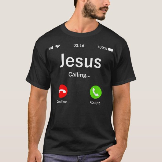 T-shirt Jésus Appelle Chrétien (Devant)