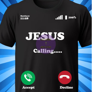 T-shirt Jésus appelle - chrétien