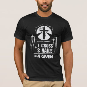 T-shirt Jésus Appréciation Nails Croix Pardon Christ
