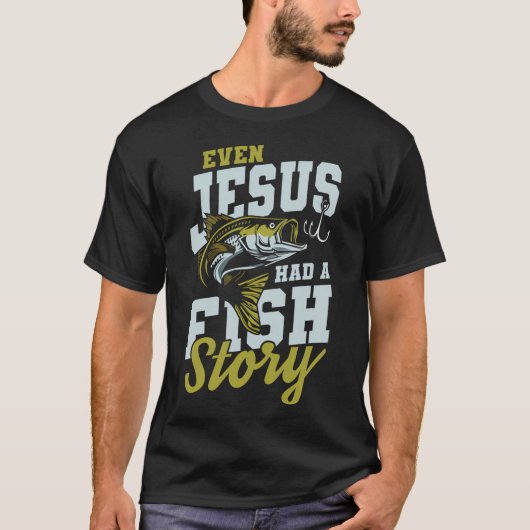 T-shirt Jésus avait une histoire de poisson (Devant)