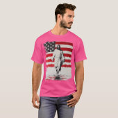 T-shirt Jésus avec drapeau américain (Devant entier)