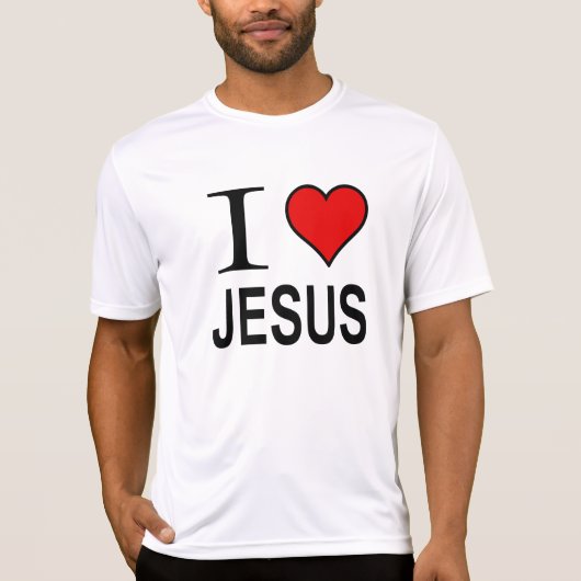 T-shirt Jésus Cadeaux J'aime Jésus Logo (Devant)