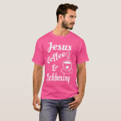 T-shirt Jesus Café Et Kickboxing Christian Coffee Lover (Devant entier)