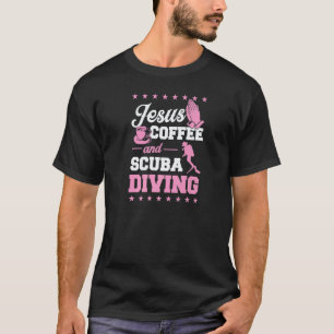 T-shirt Jésus Café Et Plongée Sous-Marine Divemaster Chrét