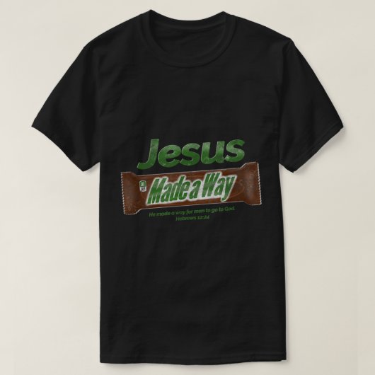T-shirt Jesus Candy Bar Cadeau chrétien (Design devant)