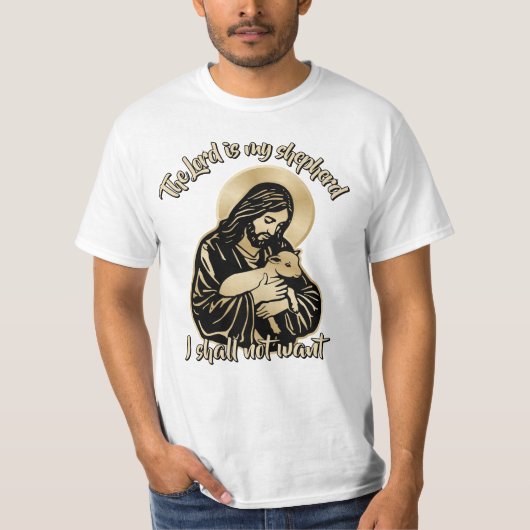 T-shirt Jesus Caring Shepherd (Devant)