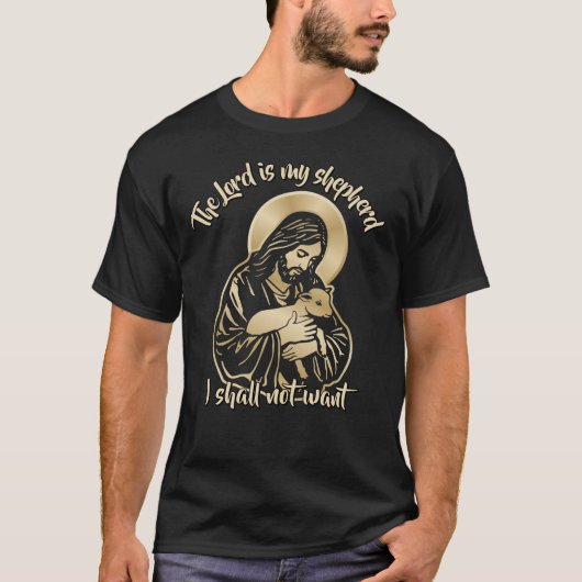 T-shirt Jesus Caring Shepherd (Devant)
