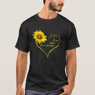 T-shirt Jésus Ce n'est pas une religion C'est une relation