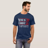 T-shirt Jésus Christ 2024 Seul Jésus peut sauver cette nat (Devant entier)