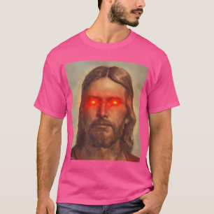 T-shirt Jésus Christ avec les yeux rouges