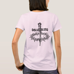T-shirt Jésus-Christ Croix cloue couronne d'épines