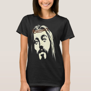 T-shirt Jésus-Christ Crucifix Crucifié Pâques Couronne Épi