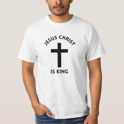 T-shirt Jésus-Christ est roi (Devant)