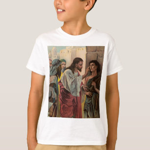 T-shirt Jésus Christ guérir l'aveugle