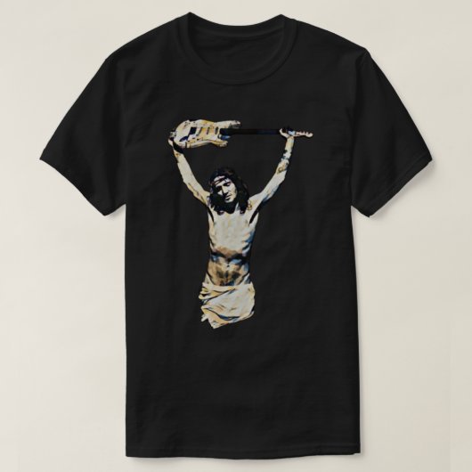 T-shirt Jesus Christ Guitar - John Frusciante   (Design devant)