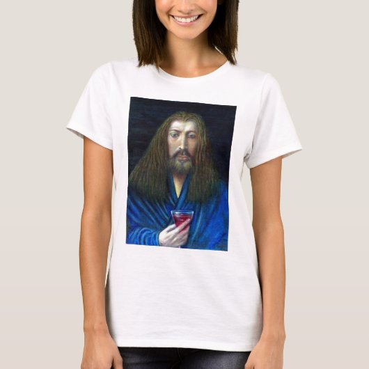 T-SHIRT JÉSUS CHRIST, LA CHALICE D'EMMAUS (Devant)